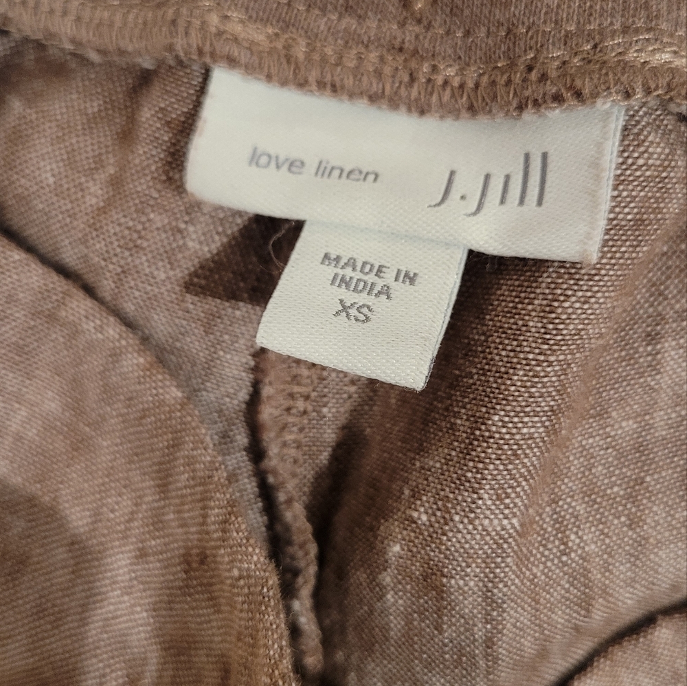 J. Jill linen brown trouser
